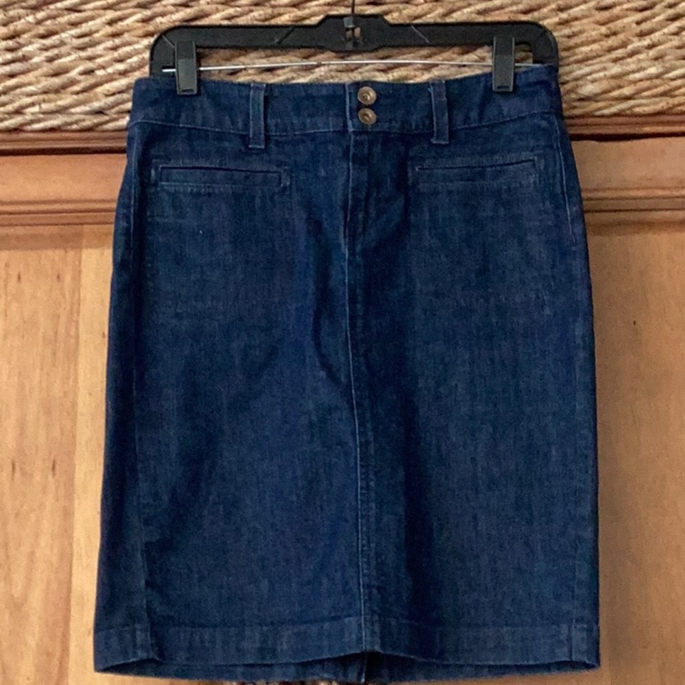 🦋NWOT Banana RepublicSo Fun Size 26 R Awesome Denim Skirt Wardrobe Must Have🦋 - Picture 3 of 8